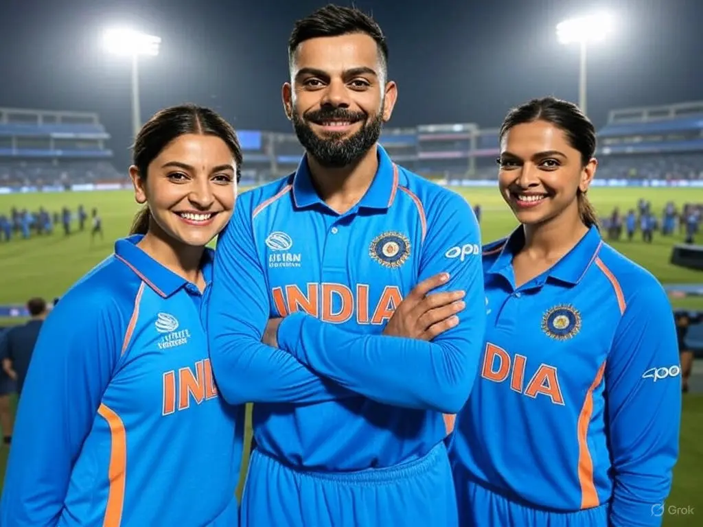 Ansushka Sharma, Virat Kohli, Deepika Padukone